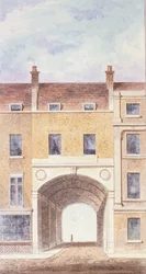Der verbesserte Eingang zu Scotland Yard, 1824
